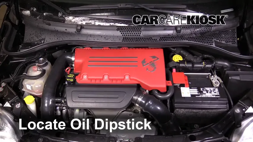 2013 Fiat 500 Abarth 1.4L 4 Cyl. Turbo Oil Check Oil Level